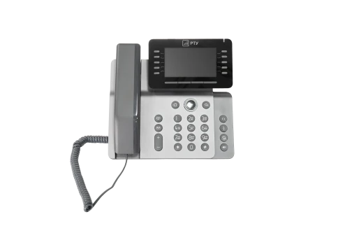 SIP телефон T25P-RU, 20 линий, 2х10/100/1000, 4,3" цветной  дисплей 480*272, POE, 45 DSS клавиш фото 1