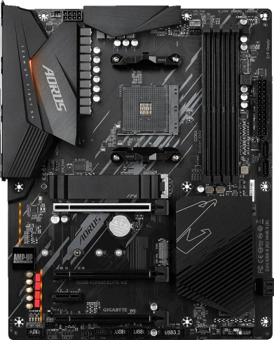 Материнская плата/ MB GIGABYTE AMD B550 sAM4, 4xDDR4(128GB), HDMI 2.1/DP, 1xPCIe 4.0x16, 2xPCIe 3.0x16, 1xPCIe 3.0, 1xLAN (2.5GbE), 4xSATA 6Gb/s, 2xM.2, 5xUSB 3.2, 2xUSB 2.0, ATX фото 1