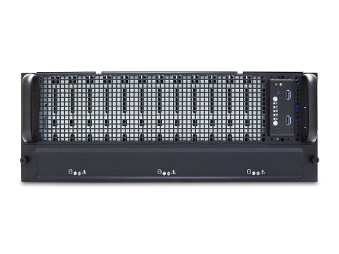 Серверная платформа/ SB403-VG, 4U, 2xLGA-3647, 60xSATA/SAS HS 3,5 bay + 2* 15mm 2.5" rear HS bay, Virgo ( 2xs3647 up to 165W, C622, 12xDDR4 DIMM, 2x10GbE SFP+, LSI 3008 SAS IOC (RAID 0/1/1E/10), dedicated BMC port, AST2500), 3x 12G 20 port EOB BP wit фото 2