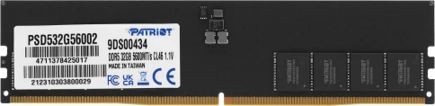 Оперативная память DDR5 32GB 5600MHz Patriot PSD532G56002 Signature RTL PC5-44800 CL46 DIMM 288-pin 1.1В dual rank Ret [PSD532G56002] фото 8