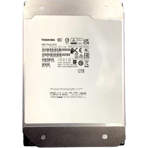 Жесткий диск/ HDD Toshiba SAS 12Tb 7200 256Mb 4Kn 1 year warranty (replacement MG07SCA12TE) фото 2