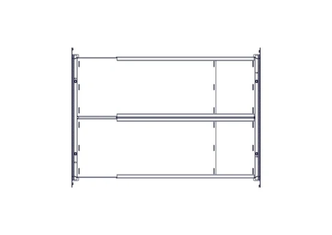 Longitudinal cable channel for cabinets of the Uniprom series, 1U, black фото 12