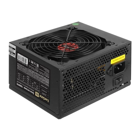 Блок питания 1000W ExeGate 1000PPE (ATX, APFC, PC, КПД 80% (80 PLUS), 12cm fan, 24pin, 2x(4+4)pin, 6xPCI-E, 6xSATA, 4xIDE, black, кабель 220V в комплекте) фото 2