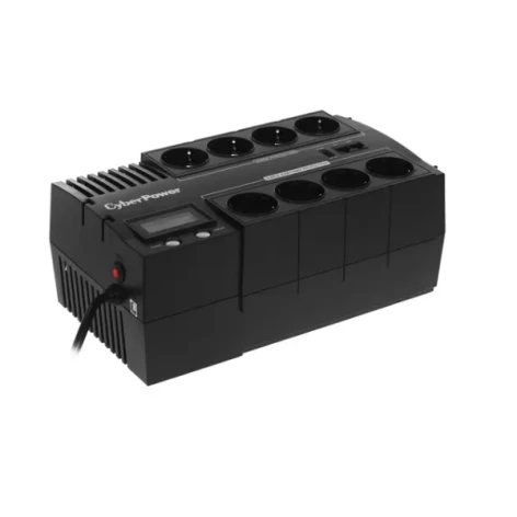 ИБП CyberPower BR700ELCD, Line-Interactive, 700VA/420W, 8 Schuko розеток, USB&USB Charger, RJ11/RJ45, LCD дисплей, Black, 0.23х0.33х0.2м., 6.2кг./ UPS Line-Interactive CyberPower BR700ELCD 700VA/420W LCD USB/RJ11/45 (4+4 EURO) фото 1