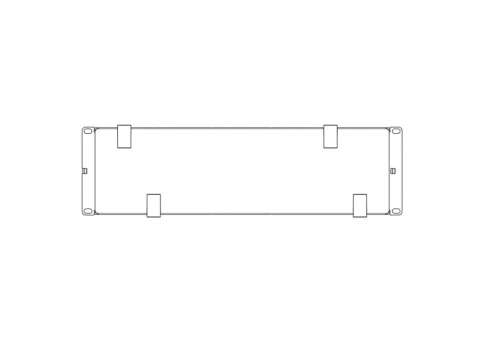 Horizontal Cable Organizer Excelente Series 3U Plastic Fingers фото 11