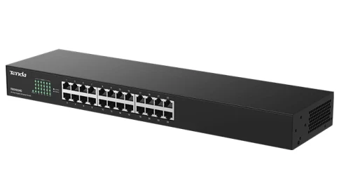 Коммутатор/ Tenda TEG1024G Коммутатор неуправляемый, 24 порта, 24x1 Гбит/с, установка в стойку, металлический корпус фото 3
