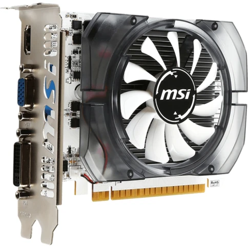 Видеокарта/ VGA MSI NVIDIA GeForce GT N730-2GD3V3 2GB, DDR3/128-bit, PCIe 2.0, 1xD-Sub, 1xHDMI 1.4, 1xDVI-I, 1-slot фото 3