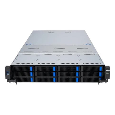 Серверная платформа/ ASUS RS720-E11-RS12U, 2U, 2 x LGA4677,  32 DIMM DDR5, 12=8 x NVMe/SAS*/SATA + 4 NVMe/SATA hs, 2 x M.2 slot, 2 x 10Gbe (X710) RJ45 port,Up to 8 slots PCIe 5.0, 1 x OCP 3.0, 1+1 1600W фото 2