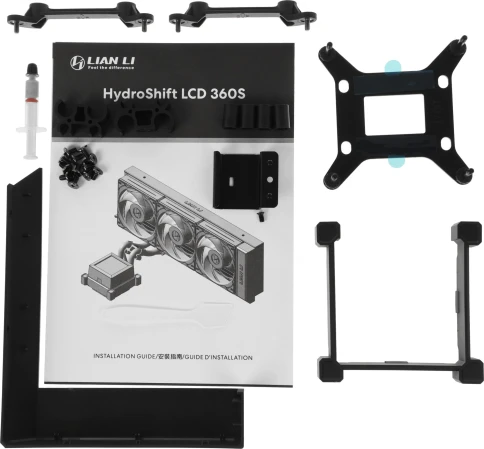 Система водяного охлаждения Lian-Li HydroShift LCD 360S Soc-AM5/AM4/1700/1851 черный 4-pin 29.8dB Al+Cu LCD 330W Ret (G89.GHSLCD36SB.R0) [G89.GHSLCD36SB.R0] фото 7