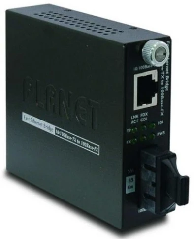FST-802 медиа конвертер/ 10/100Base-TX to 100Base-FX (SC) Multi-mode Smart Media Converter фото 1