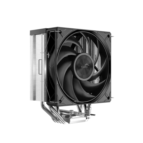 Кулер для процессора/ CPU Cooler SAMA A40P (240W, 4-pin PWM, 152mm, 4x6mm, 1x120mm, 75.2CFM, 29dBA, 2200RPM, S: 1851/1700/1200/115X, AM5/AM4, black/silver) фото 1