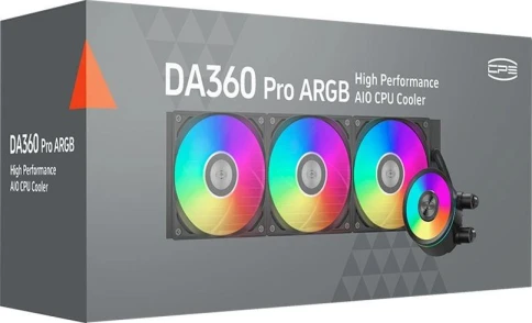 Система водяного охлаждения PcCooler DA360 Pro ARGB Soc-AM5/AM4/1200/1700/1851 черный 4-pin 33.8dB Al 300W Ret (DA360PRO-BKAWXX -GL) фото 7