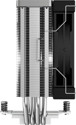 Кулер Deepcool AK400 Soc-AM5/AM4/1200/1700/1851 черный 4-pin 29-29dB Al+Cu 220W 661gr Ret (R-AK400-BKNNMN-G-1) [R-AK400-BKNNMN-G-1] фото 5