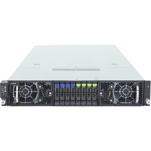 Серверная платформа/ Gigabyte G294-Z42-AAP2, 2U, 2 x (LGA 6096) Socket SP5, 24x DDR5 6400/4800, 4 x 2.5 NVMe/SATA/SAS-4* + 4x 2.5" SATA/SAS-4* (SAS need raid), 2 x 10Gb LAN (Broadcom BCM57416) + 1x Management LAN, -8 x FHFL x16 (Gen5 x16), from PEX89 фото 1