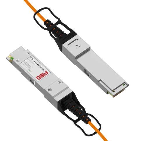 Кабель/ FT-Q100-AOC20m QSFP28 AOC модуль 100G, оптический кабель, 20 метров фото 2