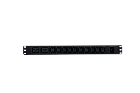 БРП Uniprom, управляемый, 1U, 240В, 1Ф, 16A, 10xC13 2xC19, 2м кабель, IEC320 C20 фото 5