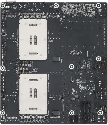 Материнская плата/ ASRock SP2C741D16X-2T, EEB, 2x LGA 4677 5th/4th Gen Intel Xeon Scalable, 16x DDR5 RDIMM, 6x PCIe5.0 x16, 1x PCIe5.0 x8, 2x MCIO (PCIE5.0 x8), 3x OcuLink (PCIE3.0 x4 or 4x SATA), 1x M.2 (PCIe3.0 x4 or SATA 6Gb/s), up to 13 SATA 6Gb/s, 2x фото 3