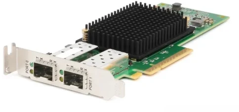 Emulex LPe35002-M2 Gen 7 (32/64GFC), 2-port,  32Gb/s, PCIe Gen4 x8, трансиверы установлены, LP+FH brackets, OEM фото 2