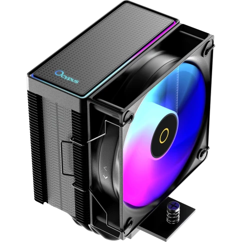 Кулер для процессора/ CPU Cooler Ocypus Gamma A40 BK ARGB (200W, 4-pin PWM, 133mm, Al/Cu, 4x6mm, ARGB, 1x100mm, 41CFM, 29.5dBA, 2400RPM, S: 1851/1700/1200/115X, AM5/AM4, black) фото 1