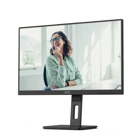 AOC Q27P3CV 27" 2560x1440, IPS, 75Hz, 20M:1, 350cd, 4 ms, 2xHDMI 1.4, DisplayPort 1.2, 4xUSB 3.2, DP+PD USB Type-C * 65W Speakers, RJ45, Height adj 150, pivot, VESA 100, 3Y, Black фото 4