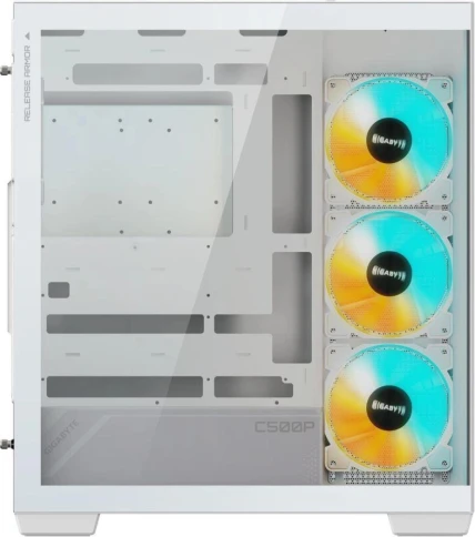 Корпус Gigabyte GB-C500PI ST белый ATX 6x120mm 3x140mm 2xUSB3.0 audio bott PSU [28300-C500W-1CKR] фото 4