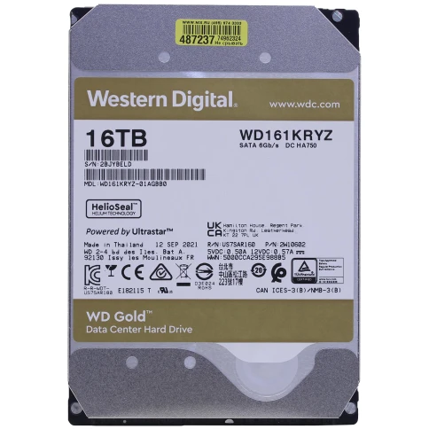 Жесткий диск WD SATA-III 16Tb WD161KRYZ Server Gold (7200rpm) 512Mb 3.5" [WD161KRYZ] фото 2