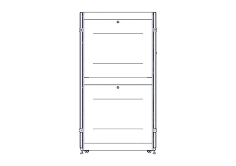 Шкаф Systeme Electric, серия Uniprom, 42U-600/1070, боковые панели 4шт, черный фото 10