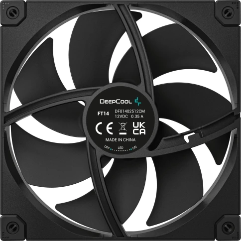 Вентилятор для корпуса Deepcool FT14 140х140x25 черный 4-pin 25.1дБ (R-FT14-BKWPN1-G) Ret [R-FT14-BKWPN1-G] фото 3