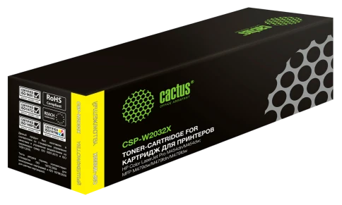 -/ Картридж лазерный Cactus CSP-W2032X 415X желтый (6000стр.) для HP LJ M454/MFP M479 фото 1