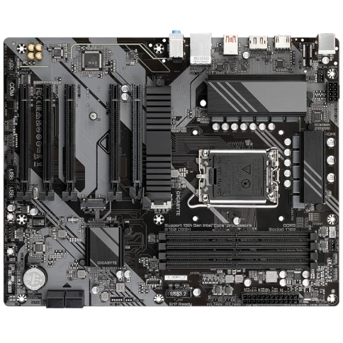 Материнская плата/ MB GIGABYTE INTEL B760 s1700, 4xDDR5(192GB), HDMI 2.0/DP, 1xPCIe 4.0x16, 4xPCIe 3.0x16, 1xLAN, 4xSATA 6Gb/s, 2xM.2, 1xUSB-C, 1xUSB 3.2, 4xUSB 2.0, 1xPS/2, ATX фото 3