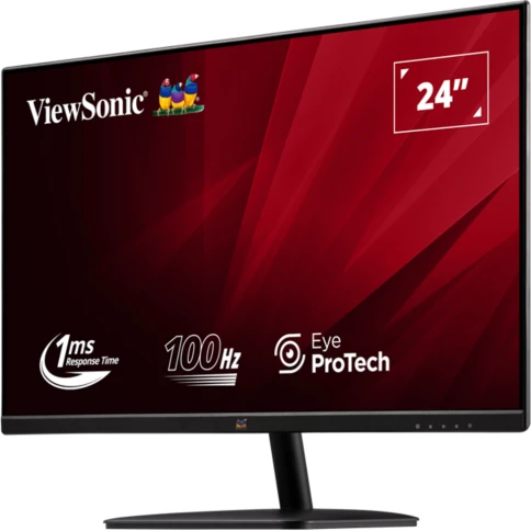 Монитор ViewSonic 23.8" VA2432-MHD-3 черный IPS LED 1ms 16:9 HDMI M/M матовая 1300:1 250cd 178гр/178гр 1920x1080 100Hz VGA DP FHD 2.4кг фото 2