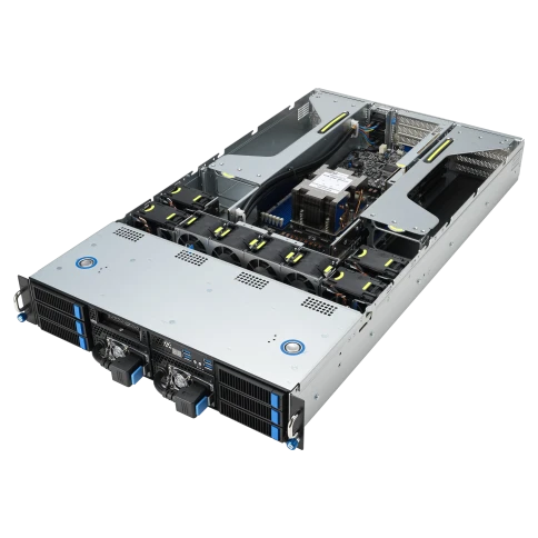 Серверная платформа/ ASUS ESC4000A-E12-SKU1, 2U GPU, 1 x SP5 LGA6096 EPYC 9004 (400W), 12DIMM DDR5, 2 x 2.5" SATA/SAS*/NVMe + 2 x 3.5" SATA/SAS*/NVMe + 2 x 3.5" SATA/SAS*,2 x GbE LAN (I350), 1+1 2600W фото 7