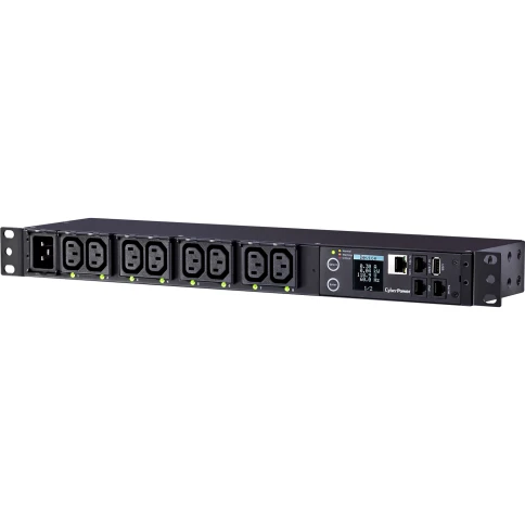 Блок распределения питания/ PDU CyberPower PDU81005 1U type, 16Amp, plug IEC 320 C20, (8) IEC 320 C13 фото 2