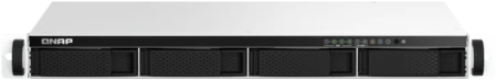 Сетевое хранилище без дисков/ SMB QNAP TS-464eU-8G NAS 4 HDD trays, rackmount 1U, 1 PSU. 4-core Intel Celeron N5105/N5095 2.0-2.9 GHz, 8 GB RAM, 2x2.5GbE, 2xUSB 3.2 Gen 2 (10Gbps), 2xUSB 2.0, 1xHDMI, 2xM.2 PCIe Gen 3 x1 slots , W/o rail kit RAIL-B02 фото 1