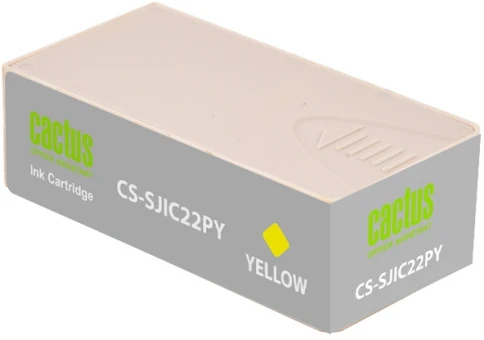 -/ Картридж струйный Cactus CS-SJIC22PY C33S020604 желтый (34мл) для Epson ColorWorks C3500 фото 2