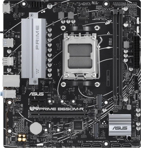 Материнская плата Asus PRIME B650M-R SocketAM5 AMD B650 2xDDR5 mATX AC`97 8ch(7.1) 2.5Gg RAID+HDMI фото 2