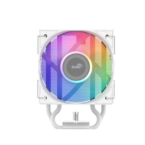 Кулер для процессора/ CPU Cooler SAMA X40L WH (220W, 4-pin PWM, 133.5mm, 4x6mm, ARGB, 1x100mm, 56.6CFM, 31.2dBA, 2600RPM, S: 1851/1700/1200/115X, AM5/AM4, white) фото 3