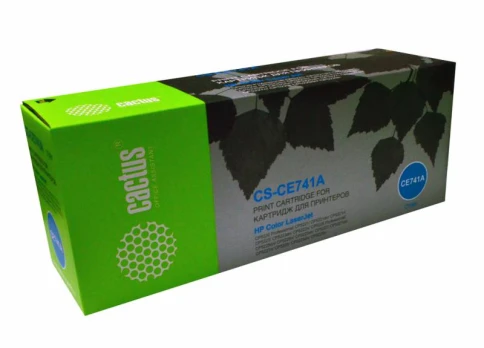 -/ Картридж лазерный Cactus CS-CE741A CE741A голубой (7300стр.) для HP CLJ CP5220/CP5221 фото 3