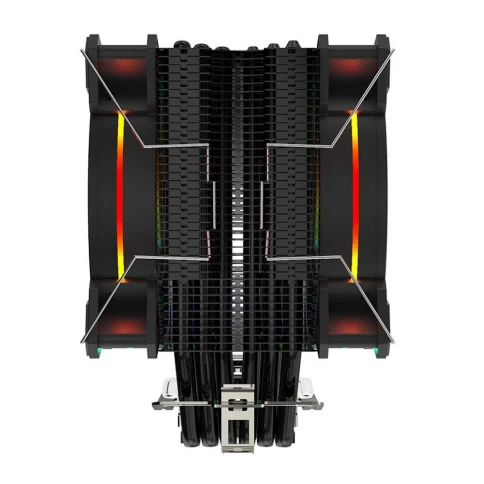 Вентилятор ALSEYE H120D Universal, TDP 200W, Heat Pipe:6mm*6pcs, 800;2000RPM, 11.6-35.3dB(A), RGB, RTL {18} (872339)/(874043) фото 4