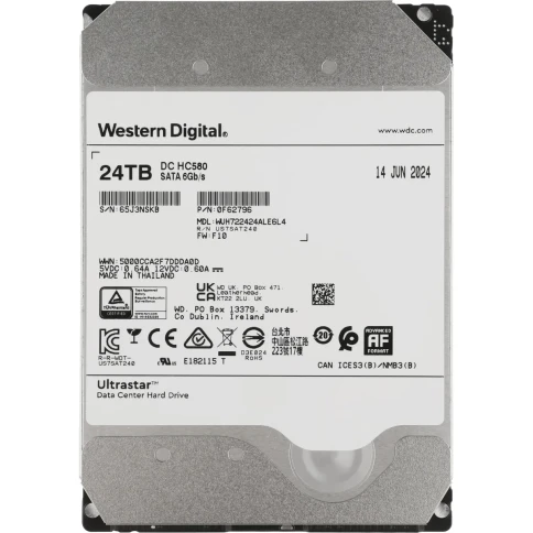 Жесткий диск/ HDD WD SATA Server 24Tb Ultrastar DC HC580 7200 6Gb/s 51 фото 3
