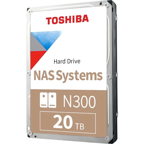 Жесткий диск/ HDD Toshiba N300 NAS SATA3 3.5" 20TB 7200 1024Mb 6Gb/s 1 year warranty (replacement WD202KFGX, WD201KFGX, ST20000NT001, ST20000DM001) фото 1