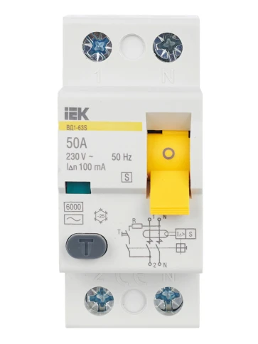 УЗО ВД1-63S 2Р 50А 100мА IEK фото 9