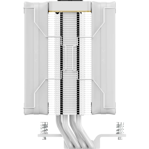 Кулер для процессора/ CPU Cooler Ocypus Iota A40 WH Dual Fan (220W, 4-pin PWM, LED temp., 156.7mm, Al/Cu, 4x6mm, 2x120mm, 77CFM, 29dBA, 2000RPM, S: 1851/1700/1200/115X, AM5/AM4, white) фото 4