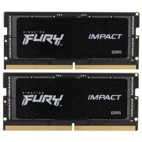 Память оперативная/ Kingston 64GB 4800MT/s DDR5 CL38 SODIMM (Kit of 2) FURY Impact PnP фото 1