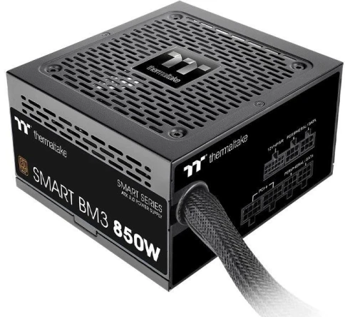 Блок питания Thermaltake ATX 850W Smart BM3 Gen.5 80+ bronze (20+4pin) APFC 120mm fan 12xSATA Cab Manag RTL [PS-SPD-0850MNFABE-3] фото 1