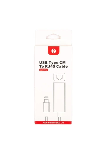 Кабель-переходник/ Кабель-переходник USB 3.1 Type-C -->RJ-45 1000Mbps Ethernet, Aluminum Shell, 0.15м VCOM <DU320M> фото 4