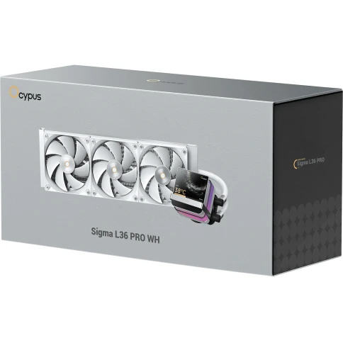 Система жидкостного охлаждения/ Water Cooling System Ocypus Sigma L36 PRO WH (310W, 360mm, LED, White, ARGB/ Fans: 3x120mm, 90CFM, 2400RPM/ Pump height 97mm, 30dBA, 3100RPM, Rad thickness 27mm/ S: 1851, 1700, 1200, 115X, AM5, AM4) фото 8