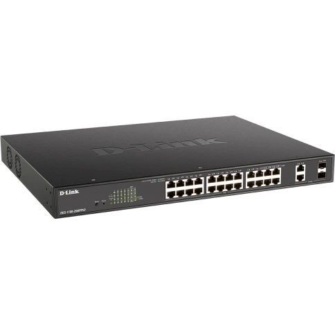 Коммутатор/ EasySmart L2 Switch 24х1000Base-T PoE, 2xCombo 1000Base-T/SFP, PoE Budget 525W, 4 PoE ports 802.3bt (90W) фото 2