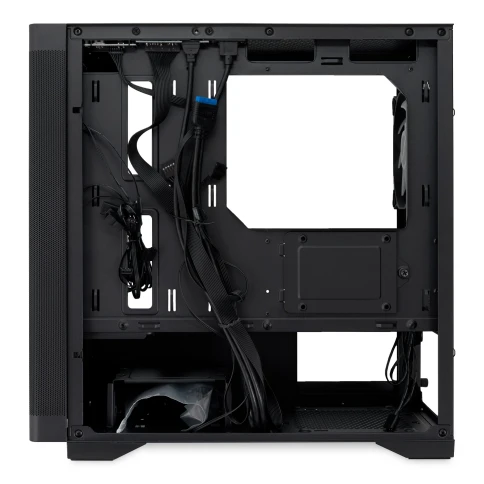 Корпус без блока питания/ Case HSPD M320, Mesh Mini-tower, Black, slide TG, 0.45 SPCC, 2x140mm ARGB (M11-140)+1x120mm ARGB (M11-120) mATX, mITX 160/340/184mm 2x2.5", 2x3.5", 4xPCI 2xUSB-A 3.0, 1xUSB-A 1.0 390x200x385mm фото 7