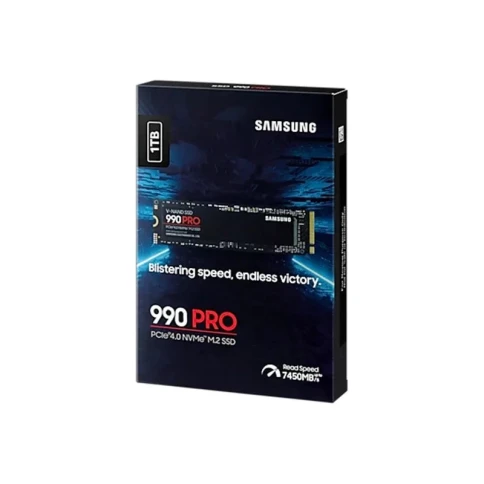 Твердотельные накопители/ Samsung SSD 990 PRO, 1000GB, M.2(22x80mm), NVMe 2.0, PCIe 4.0 x4, V-NAND TLC, R/W 7450/6900MB/s, IOPs 1 200 000/1 550 000, DRAM buffer 1024MB, TBW 600, DWPD 0.33 (12 мес.) фото 5